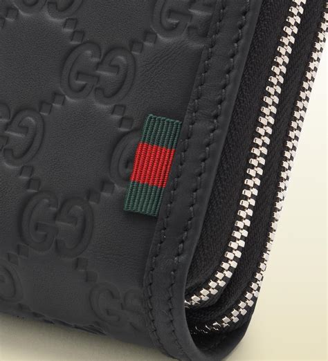 gucci zip wallet mens|Gucci zippy wallet.